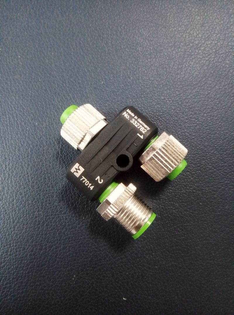 Murrelektronik CANopen Y-Verteiler - 332762 - T-Stück M12 Bu. ger./M12 Bu. ger.+M12 St. ger