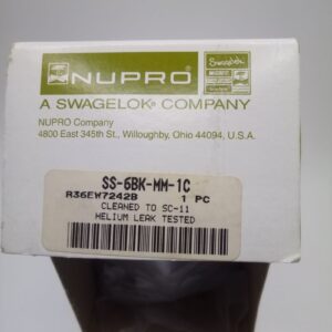 Nupro / Swagelok SS-6BK-MM-1C